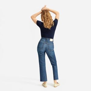Everlane Cheeky Bootcut Jeans Classic Blue Wash